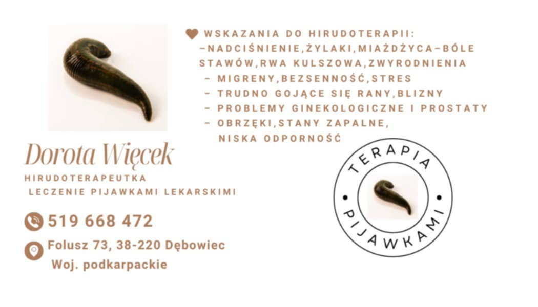 Hirudoterapia - Leczenie Pijawkami (Jasło) - obrazek 2