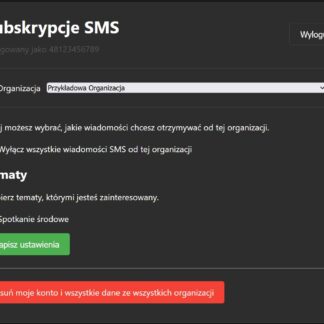 Platforma SMS dla organizacji - sms.odswojego.pl
