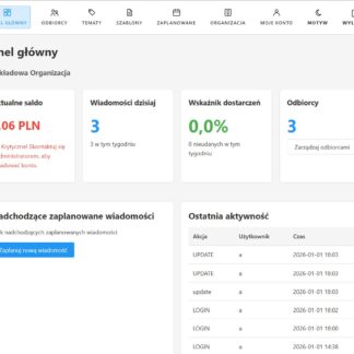 Platforma SMS dla organizacji - sms.odswojego.pl