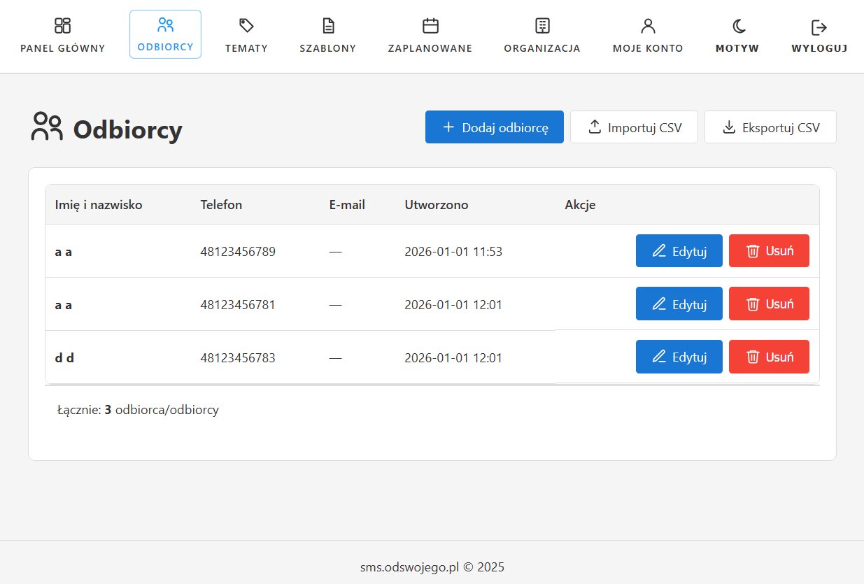 Platforma SMS dla organizacji - sms.odswojego.pl - obrazek 7